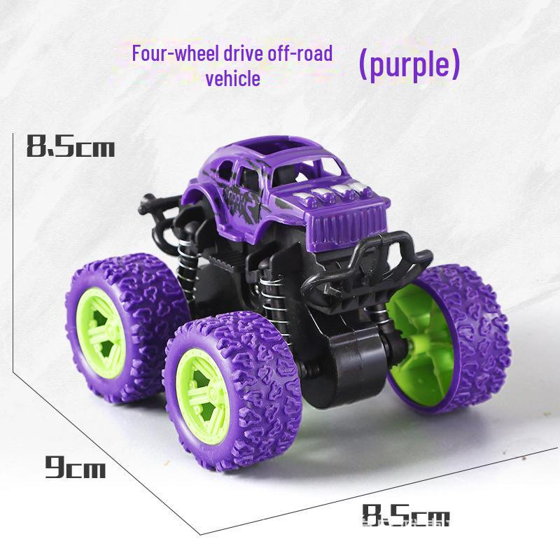 Детская четырехколесная инерционная трюковая машинка - вращающаяся внедорожная модель игрушки