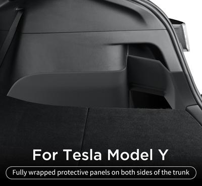 Для Tesla Model Y 2025 задний багажник боковая противоударная накладка полный комплект защиты автомобильная противогрязевая накладка 4 шт аксессуары черный