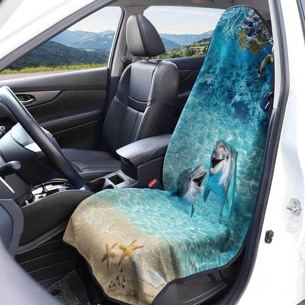 Universal Car Seat Towel Cover: All-Season Front Seat Protector for Gym and Workout
