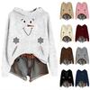 Sweatshirts For Women Knit Sweater Cute Shirt Fall Pullover Hooded Sweatshirt