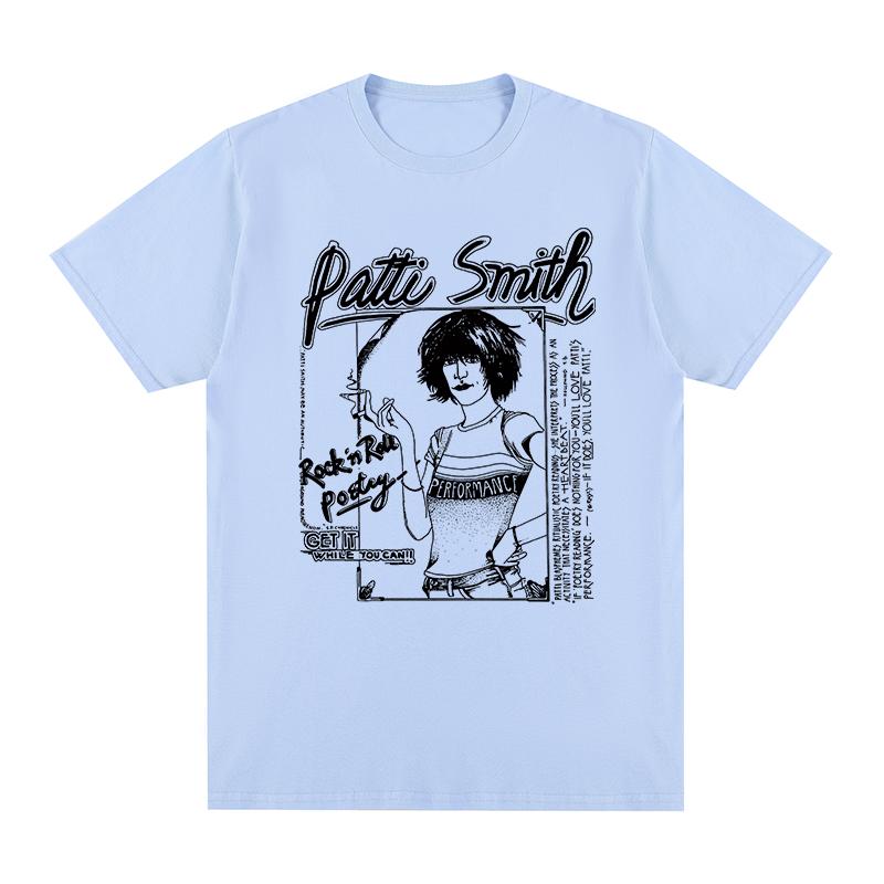 Patti Smith Vintage Tshirt Graphic Funny Fashion Casual Cotton Unisex T Shirt New Tee Tshirt Unisex Tops