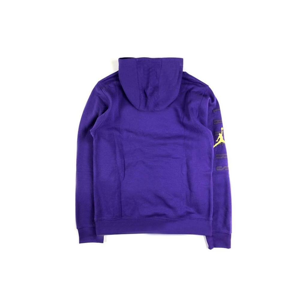Jordan Hoodie Lakers Solid Color Long Sleeve Purple Kids Hoodies 3Y2B7FELP-LAK