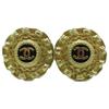 CHANEL Black 95 P Earring goldUsed
