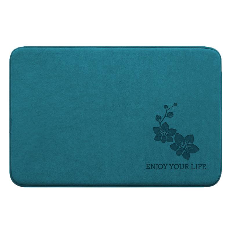 Впитывающий коврик для ног в ванной комнате, нескользящий коврик для двери в ванную, зеленый ковер, коврик для ног в раковине, простой и грязный