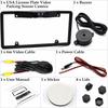 Car License Plate Frame Parking Sensor Radar Rearview Backup Camera Night View