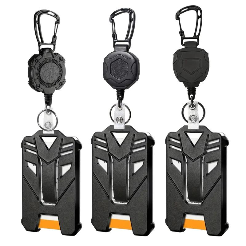 Badge Reel Clip Retractable Holder for Credit Card with ID Badge Holder for Professional Office Settings