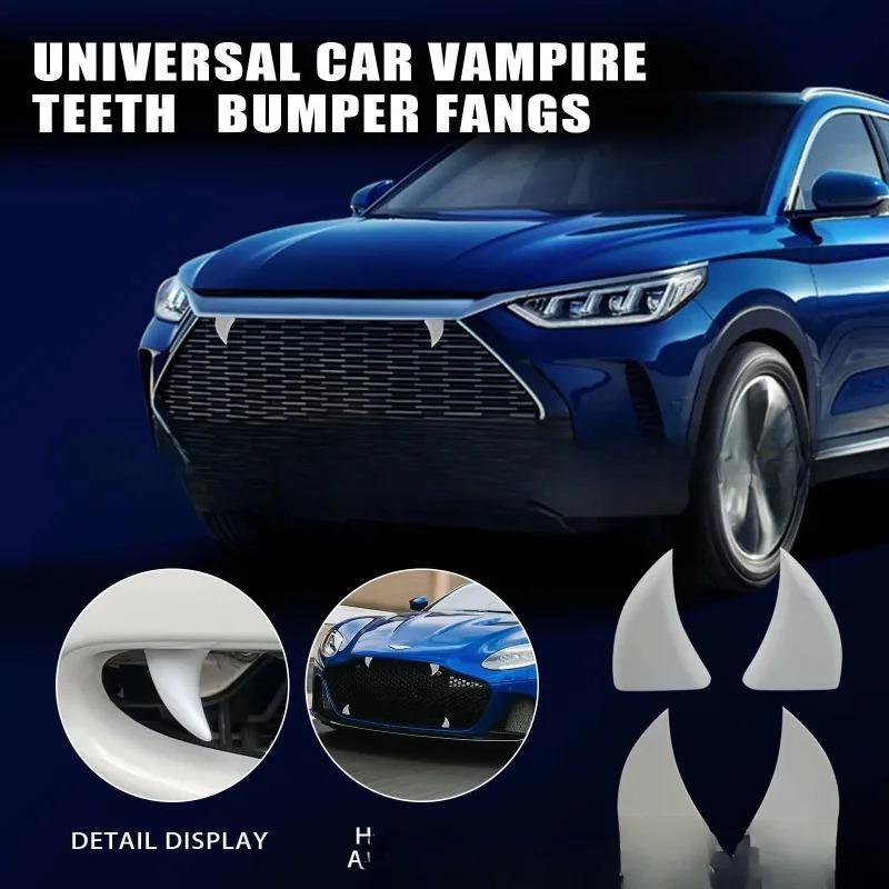 Car Vampire Fangs Bumper Sticker Halloween Decoration 3D Horror Teeth Decal For Auto Truck Spooky Exterior Styling Accessories