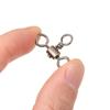 Srolling Bearing Barrel T-shape Fishing Swivels Cross Line 3 Way Bearing Swivel Fishhook Connector