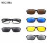 5 Lenes Magnet Clip Sunglasses Square Men Polarized Gray  Frame Custom Prescription Women Myopia Glasses