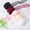 1 Roll Ribbon Soft Floral Bouquets Packaging Nylon Yarn Ribbon DIY Gift Packaging Ribbon for Crafts Bow Wreaths Decoration