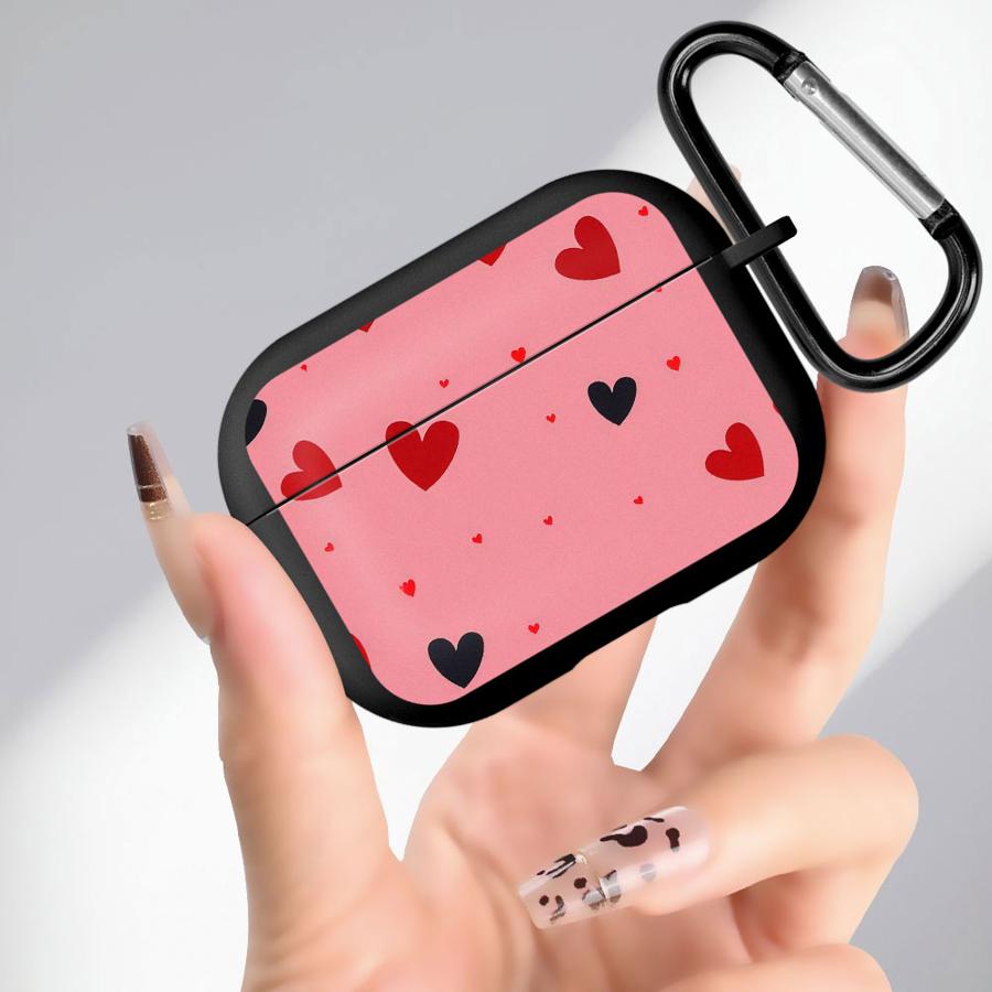 Ретро Любовь Красный Черный Чехол Для Airpods 2 3 4 Pro2 Pro3 Pro 1 Мягкий Чехол-Крышка Для Наушников