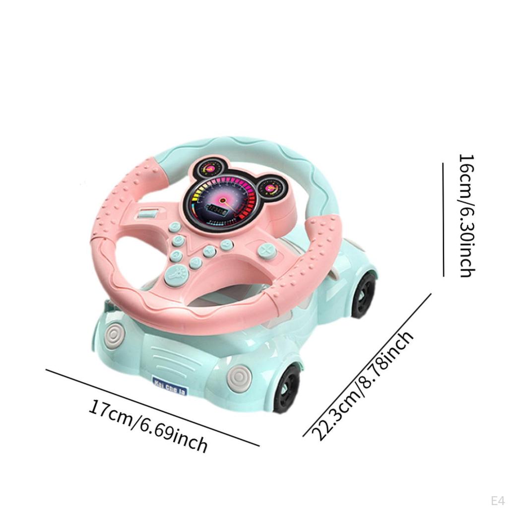 Steering Wheel Driver Fun Activity Gift Portable Kids Early Educational Toy Simulation Car
