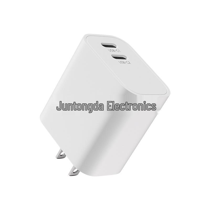 Быстрое зарядное устройство PD 20 Вт с двумя портами USB-C для устройств Apple и Samsung