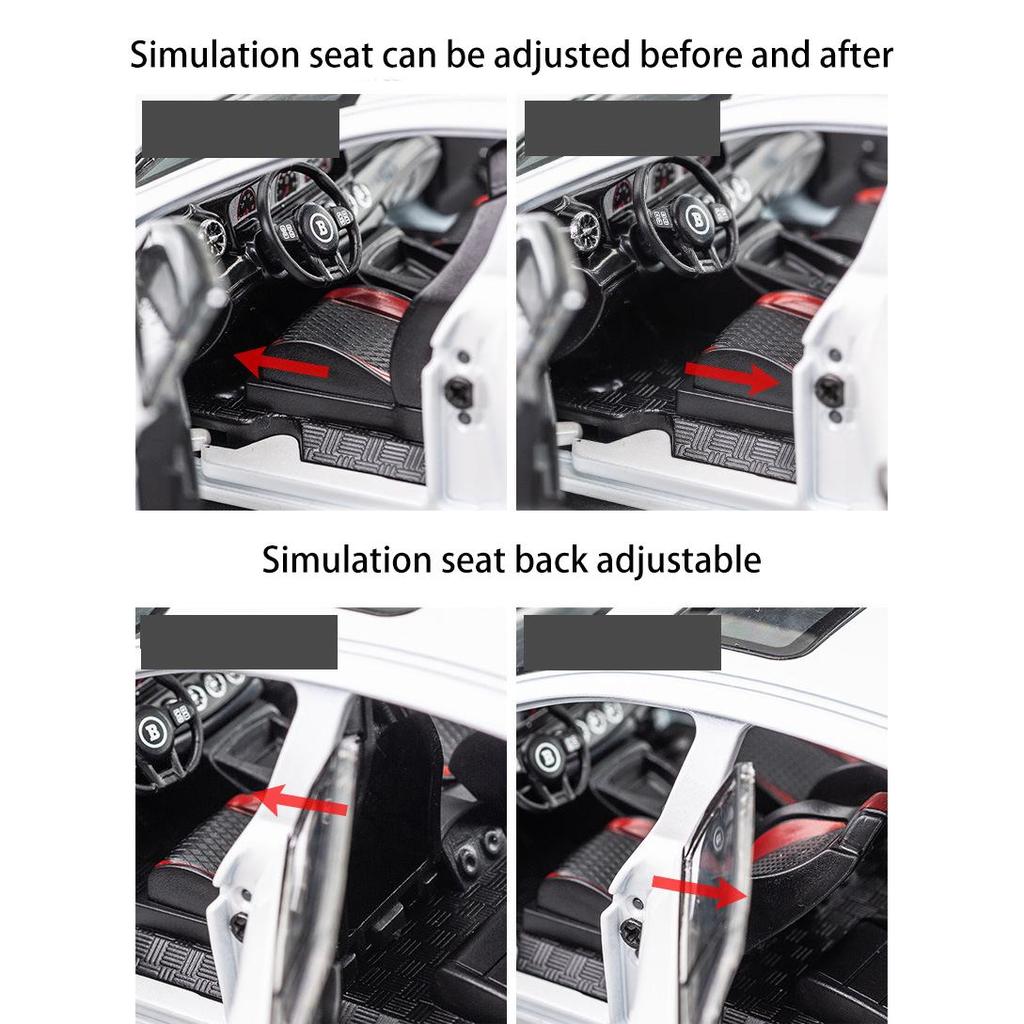 Масштаб 1/24 Brabus Rocket 900, литая под давлением модель автомобиля, игрушечный автомобиль с откатным механизмом, звуком и светом для детей, коллекция подарков для мальчиков и девочек