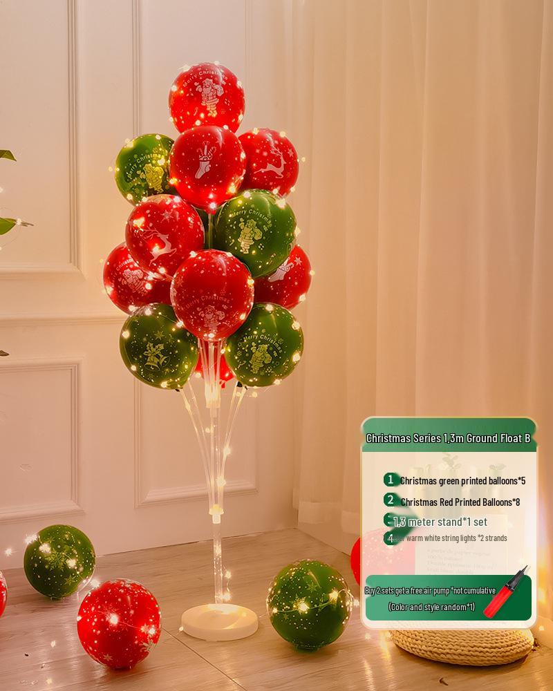Christmas Luminous Balloon Decorations for Trees, Tables, and Window Displays