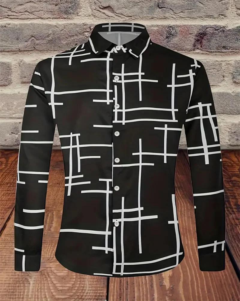 Must-Have Polka Dot Long Sleeve Shirt – Stylish Men’s Casual Top