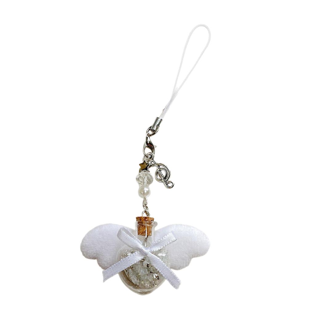 Heart Phone Lanyard Stylish Phone Charm Bowknot Phone Embellishment Bag Pendant Perfect Gift for Fashion Enthusiasts