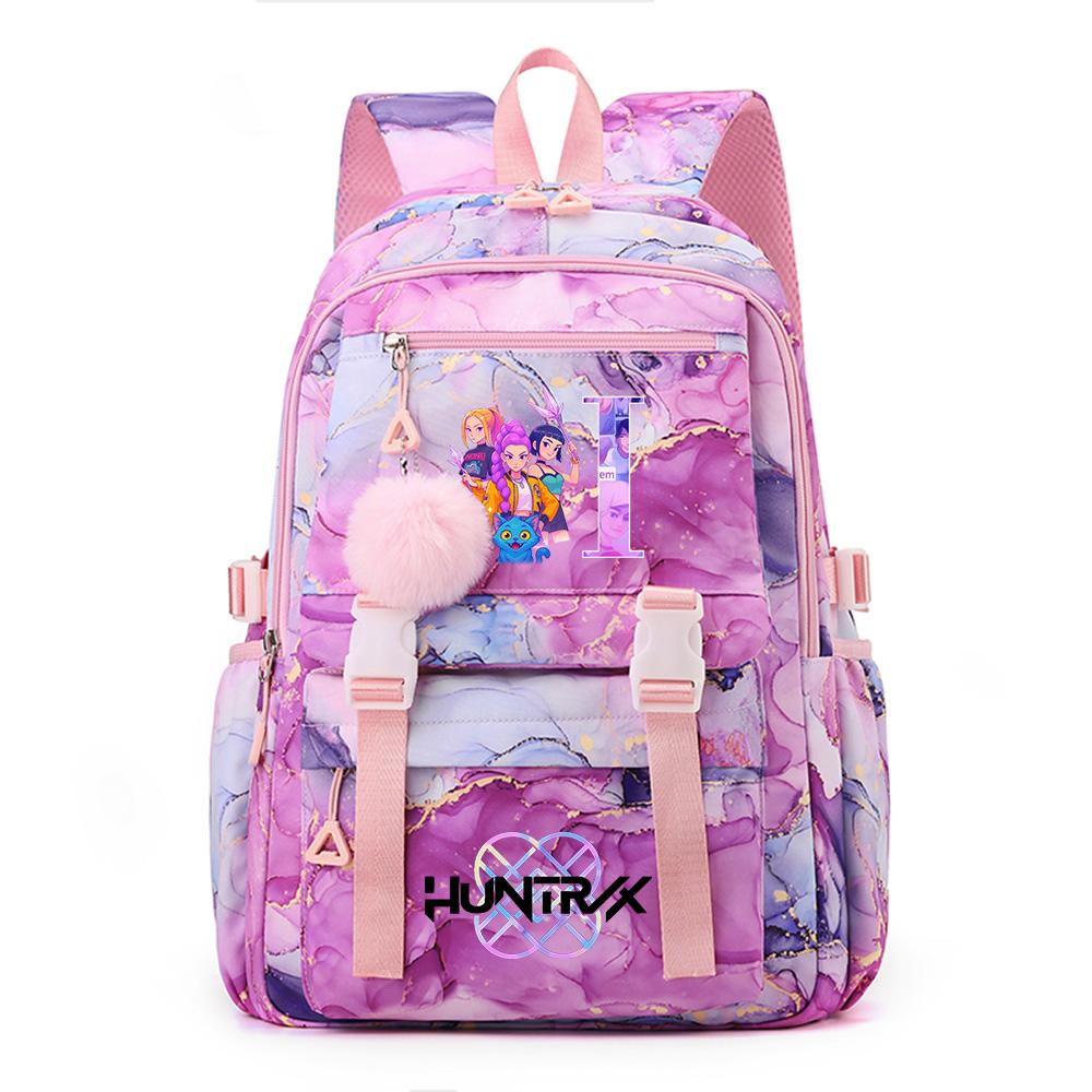 26 English Letters Printed Large Capacity Waterproof Backpack Teenger Student Girl Boy Schoolbag Bookbag Women Large Capacity Travel Bag Gift Mochila