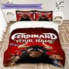 Custom Name Ferdinand Pattern Bedding,Quilt Set Quilt Cover Pillowcase Home Birthday Gift(1 * duvet cover + 2 * pillowcase, without core)_lx
