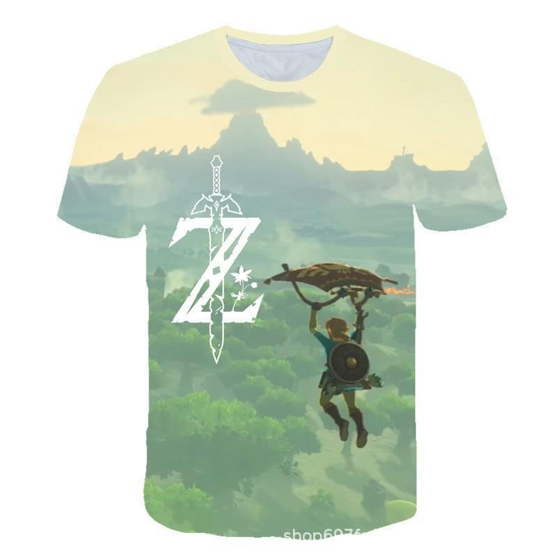 Игровой минимум! Футболка с коротким рукавом The Legend of Zelda Breath of the Wild