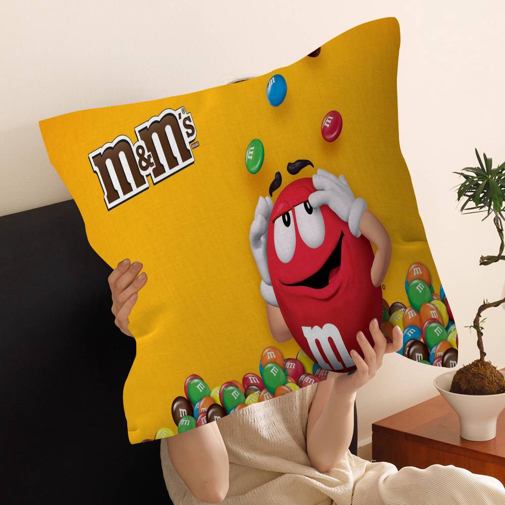 Мультяшная подушка M-Ms C-Chocolate Подушка в стиле аниме Подушка для изголовья дивана-кровати Чехол для подушки Чехол для подушки 45X45 См Модная