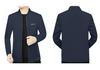Стильная мужская куртка в стиле business casual с воротником-стойкой, весна 2026 - Элегантный и универсальный однотонный топ