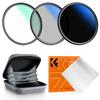 K&F CONCEPT Фильтры серии K 49-82 мм UV/CPL/ND2-400/Black-Mist 1/4 Крышка Салфетки для чистки Набор фильтров для объектива камеры для Nikon Canon Leica