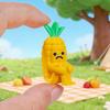 Миниатюрная фигурка фрукта из смолы, искусственный банан, ананас, огурец, груша, шишка, модель фрукта с милым выражением обиды для мини-сада фей