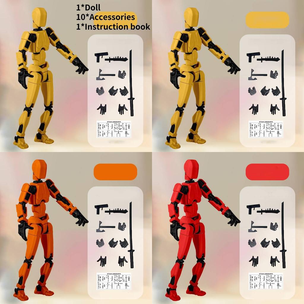 Универсальная шарнирная фигурка, игрушка для снятия стресса, идеально подходит для творческих DIY-энтузиастов