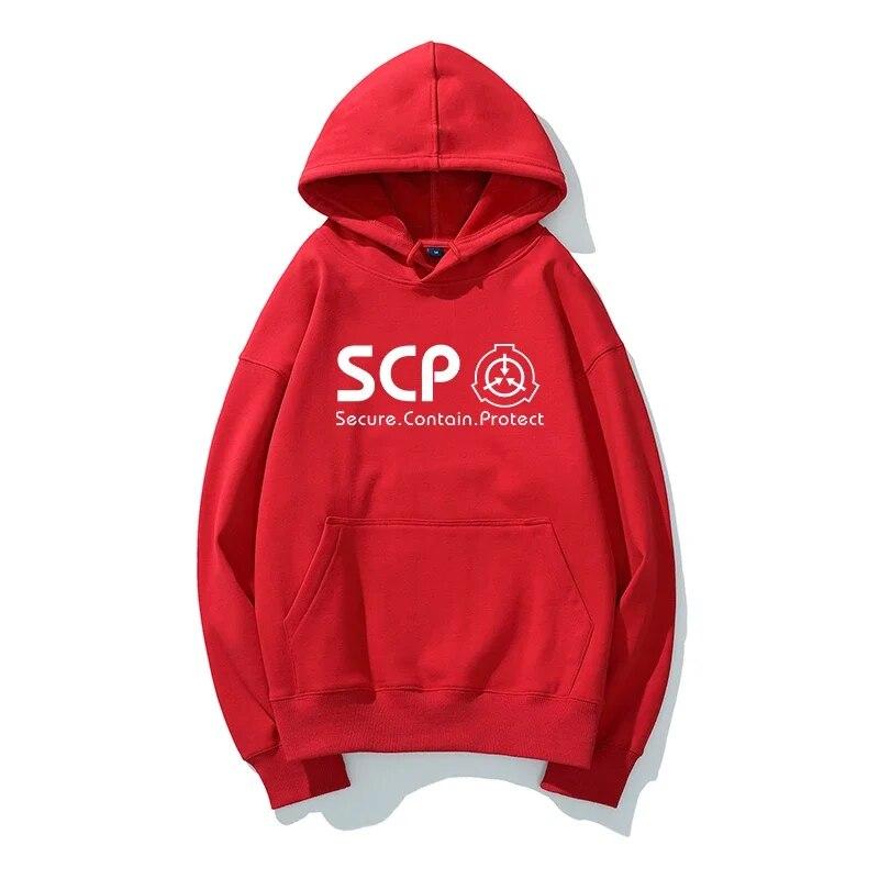 SCP аниме однотонная толстовка модная толстовка с длинными рукавами Высококачественная модная унисекс и женская толстовка повседневный пуловер с капюшоном y2K