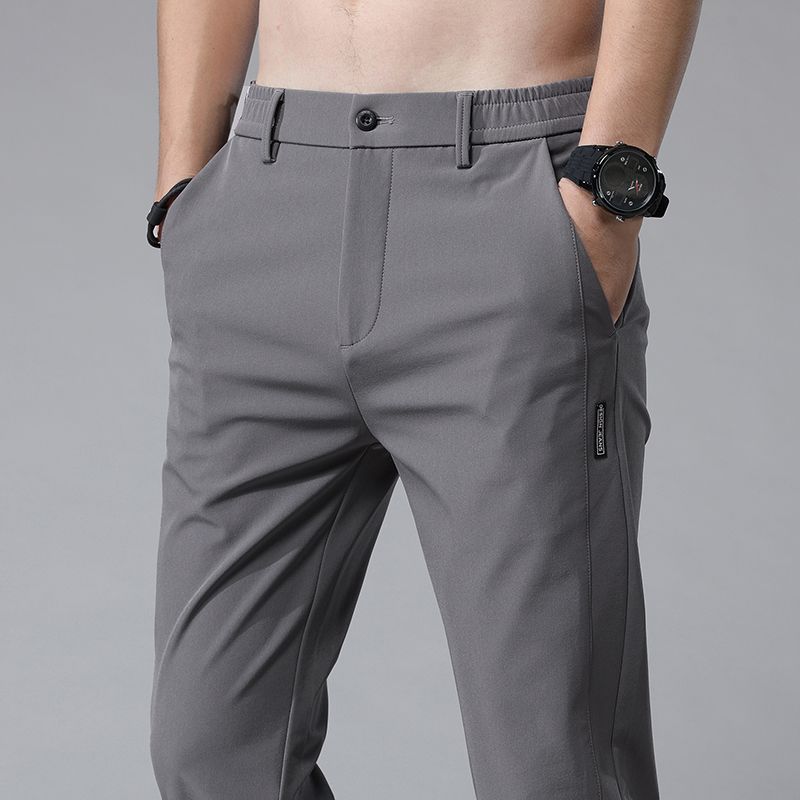 Весна-лето Ультратонкие мужские эластичные прямые повседневные брюки дышащие спортивные брюки для гольфа