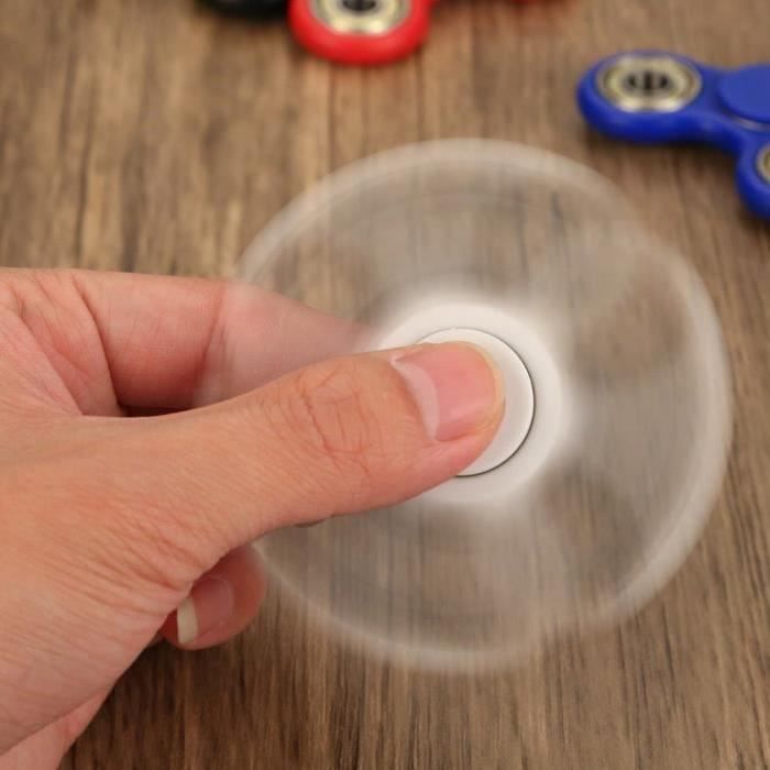 Fidget Spinner LTY - Tri-Spinner for Child or Adult - Ultra Fast Bearings - White