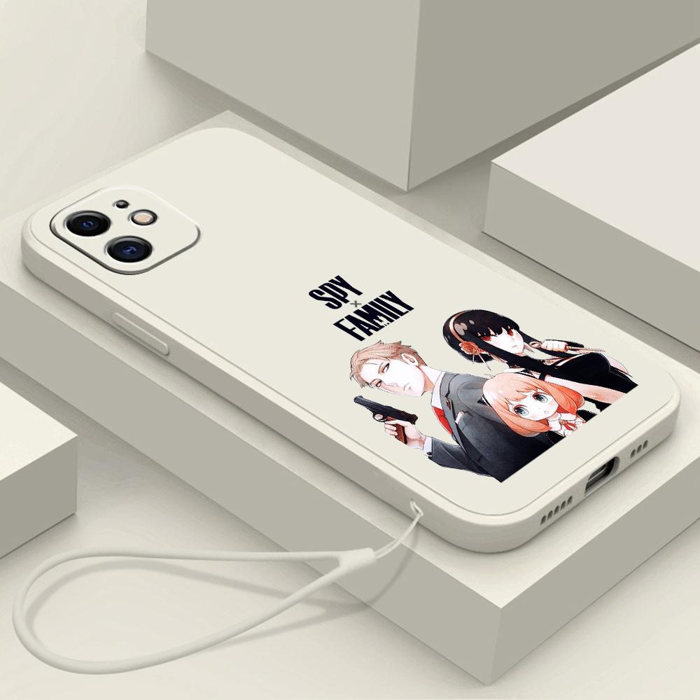 Samsung Galaxy A14 A24 A54 A34 для iPhone 11 12 13 14 15 Pro Max Xiaomi Redmi 13C Note 13 Huawei Straight Edge Мягкий чехол для телефона NY17 Spy X Family Anime