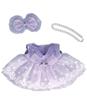 Плюшевая кукла Stella Lou, размер S, фиолетовое кружевное платье с лентой и жемчугом, подходит для Cookie Ann и костюма в стиле принцессы, маленькая, ожерелье, Rinabelle,