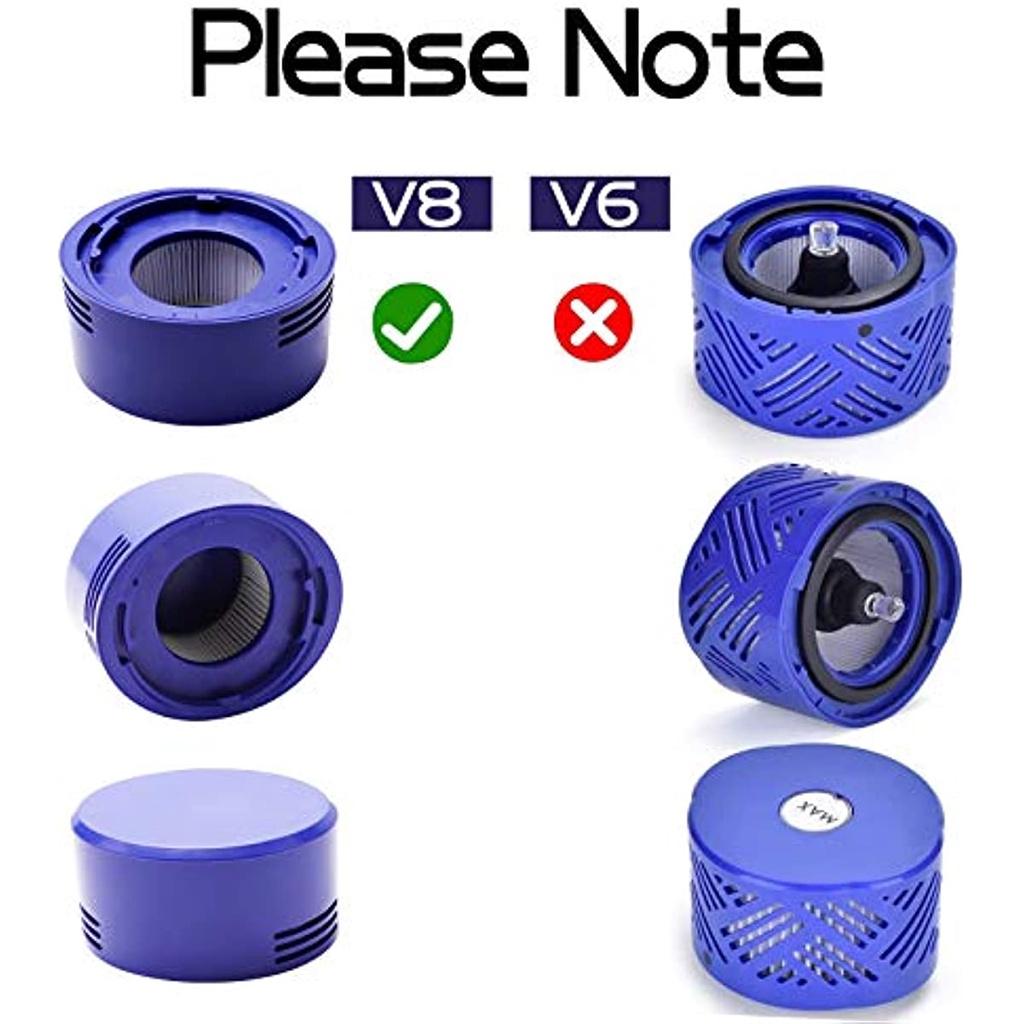 Фильтр для Dyson, сменный фильтр для пылесоса Dyson V8 V7 Animal Absolute Motorhead, 3 предварительных фильтра и 3 HEAP постфильтра, запасные части