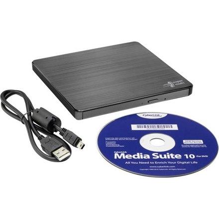 HL Data Storage Ультратонкий портативный DVD-резак Черный