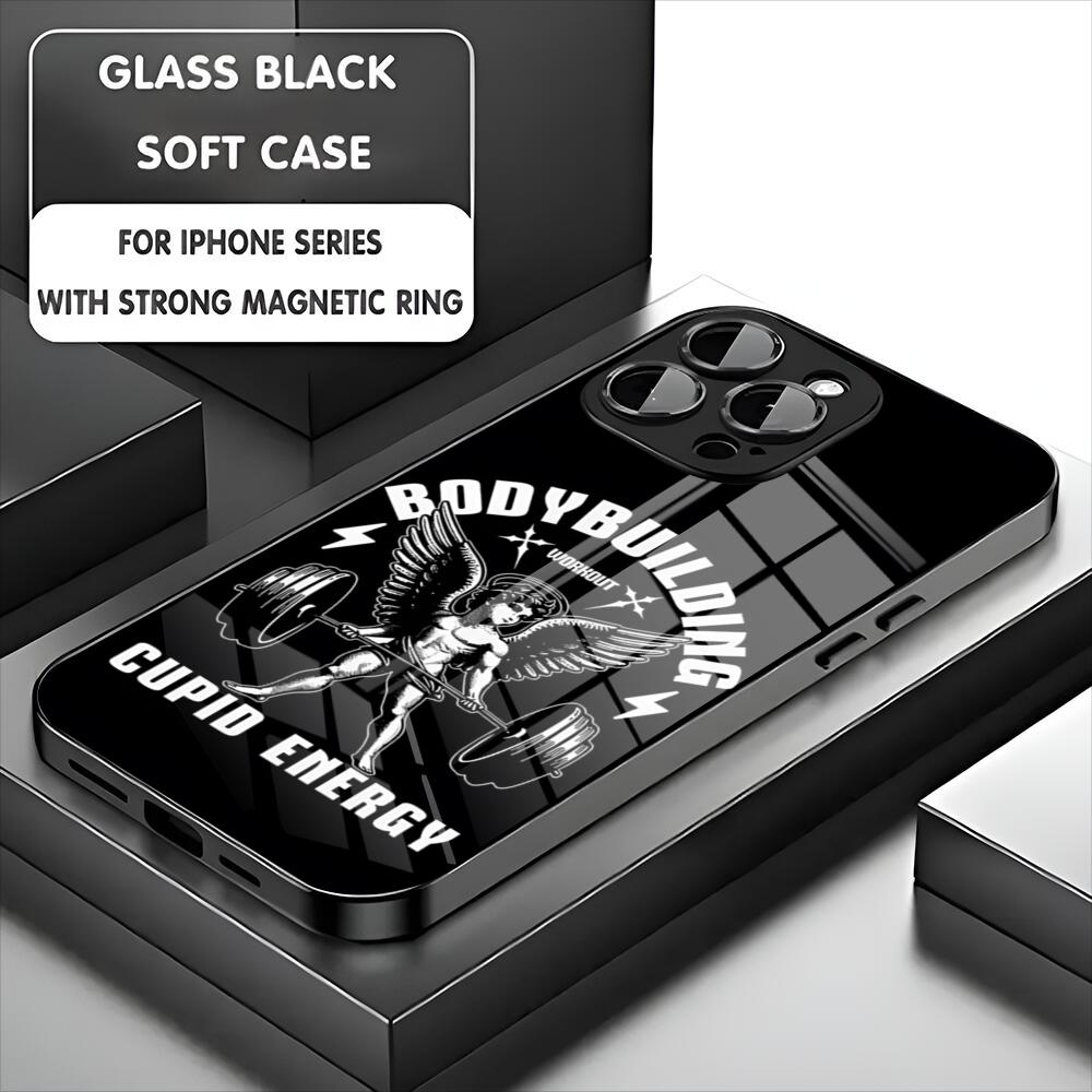 Animal Fitness Design Patterns Phone Case For Iphone 17 16 15 14 13 11 12 Pro Max Mini Plus Magnetic Glass Phone Cover