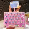 Cute Portable Decompression Toy 26 Key Sensory Push Button Toy Fashion Bag Pendant for Daily Time Killing