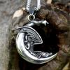 Новое мужское ожерелье с подвеской «Спящий дракон викингов на Луне», модные ювелирные изделия с животными