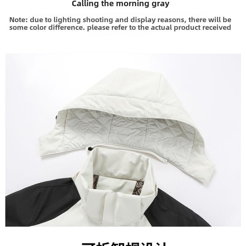 Мужская куртка Cozy Up с капюшоном, подходящая по цвету, теплая и легкая из графенового хлопка