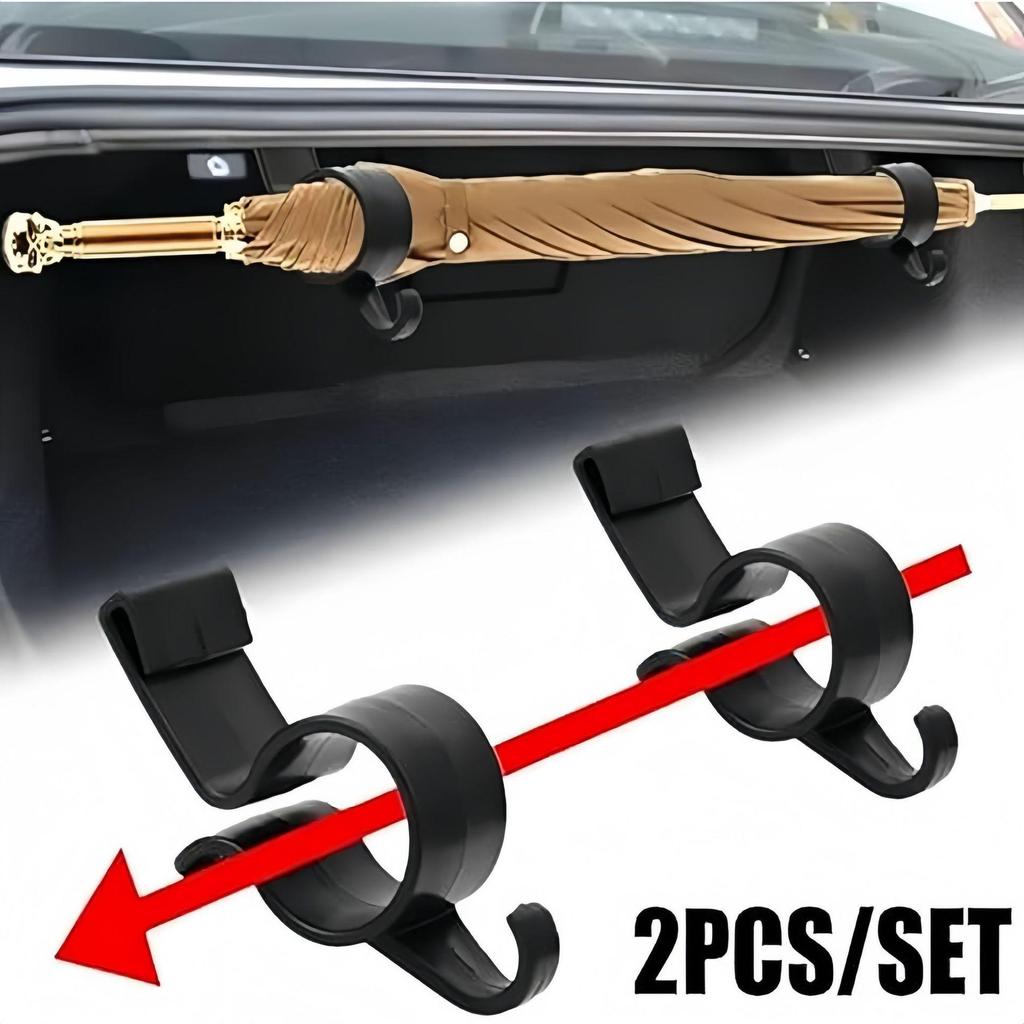 Multi-Function Car Storage Rack: Seat Back Hook for Fishing Rods, Umbrellas, Towels, and More