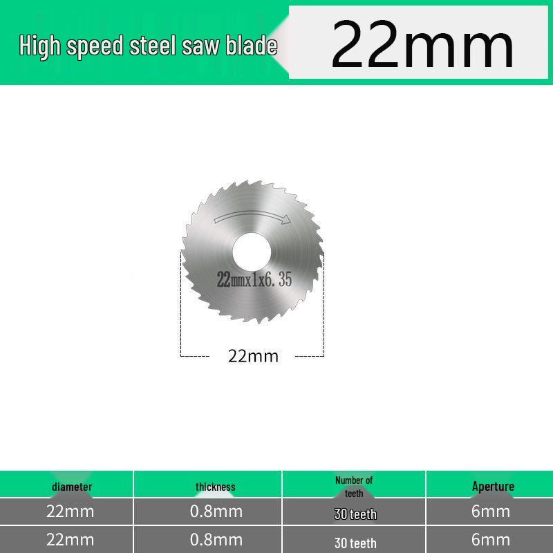 Mini High-Speed Steel Saw Blade for Wood, Plastic, and PVC - Fits Electric Grinders and Hand Drills