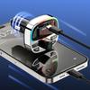 R2PRO+ Car Transmitter with PD 25W Charging Ports Bluetooth 5.3 RGB - Black and Silver