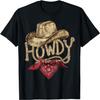 Вестерн Ковбойская Вечеринка Поздравительная Футболка «Howdy Cowboy»