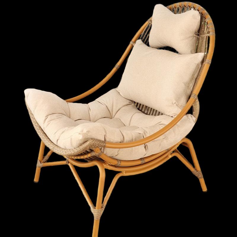 Outdoor Woven Rattan Rocking Lounge Chair