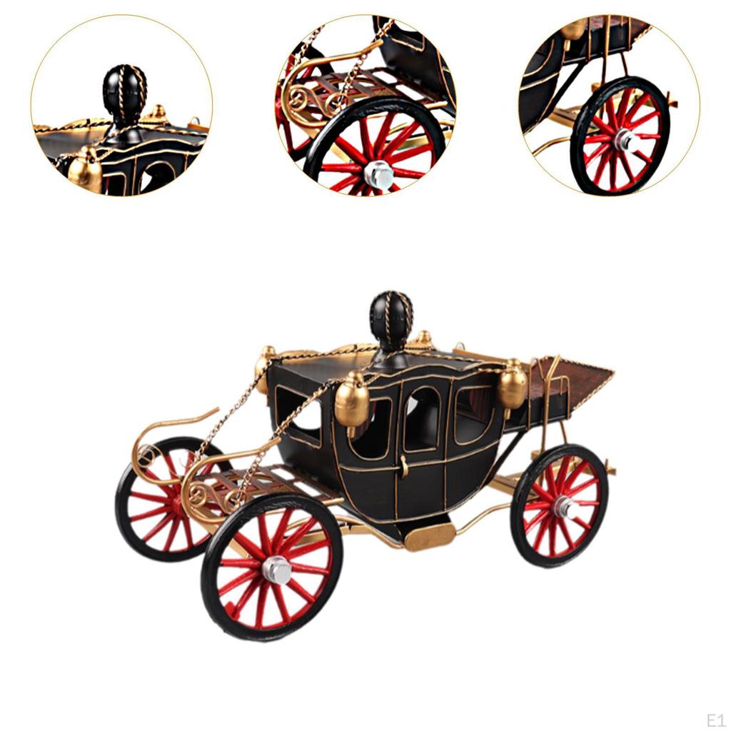 Retro Carriage Decoration Collectible Display Birthday Gift Photo Props Desk Desktop Ornament