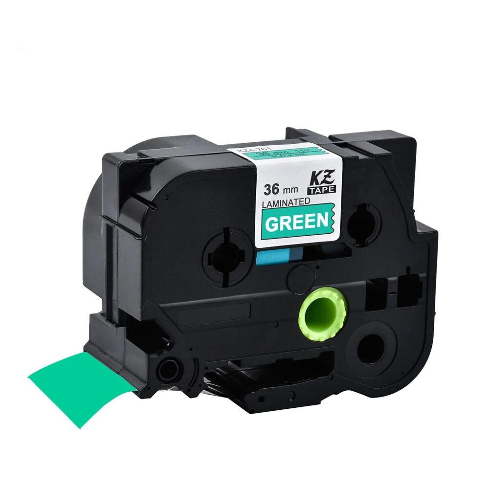 Yance TZe-261 36mm Laminated Tape TZ161 Tze 261 461 TZE-661 Ribbon Compatible Brother for Label Maker Printer PTP710 Labeler