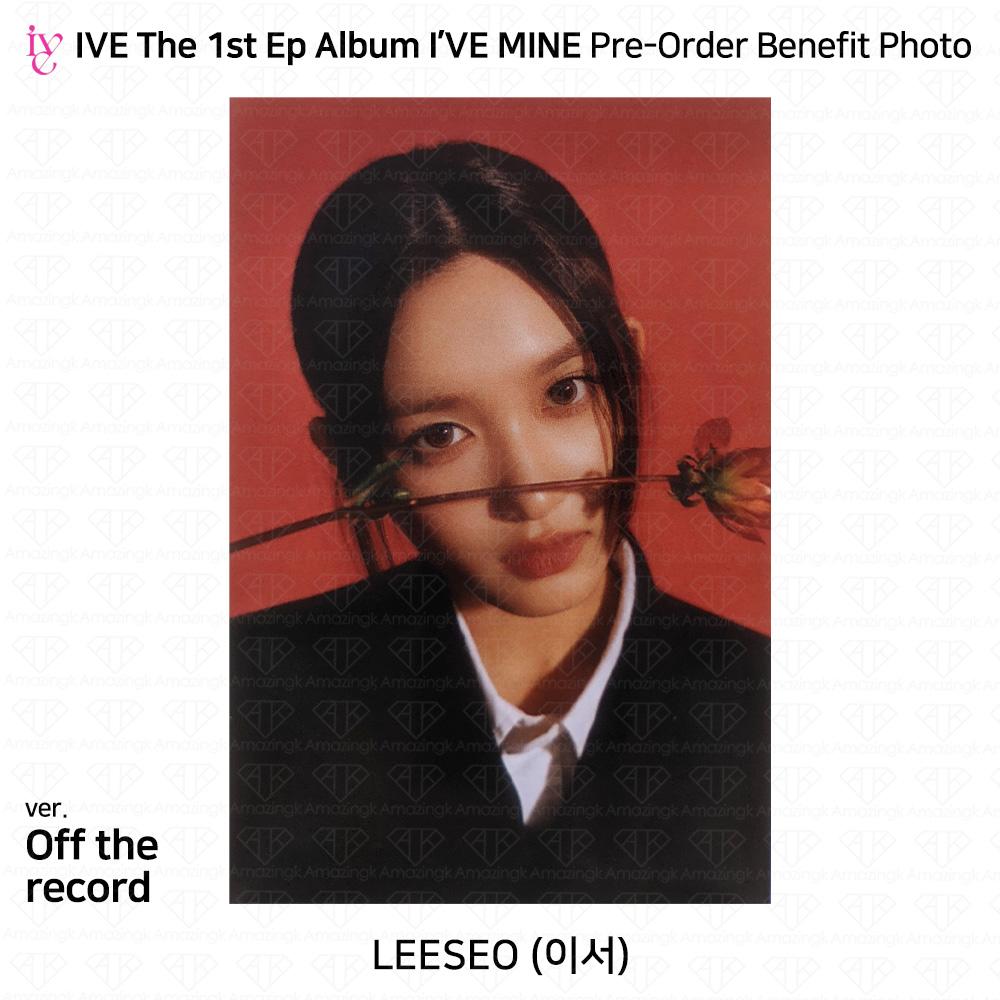 IVE Официальное фото первого EP I'VE MINE, стикер Polaroid, сложенный постер KPOP