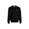 Fw22 Solid Color Logo Print Crew Neck Sweatshirt Men Tops Black OMBA057C99FLE01010011001