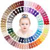 20/30/40pcs 1.2'' Ribbon Mini Hair Bows Clips for Baby Girls Cute Handmade Bowknot Hairpins Headwear Toddlers Hair Accessories